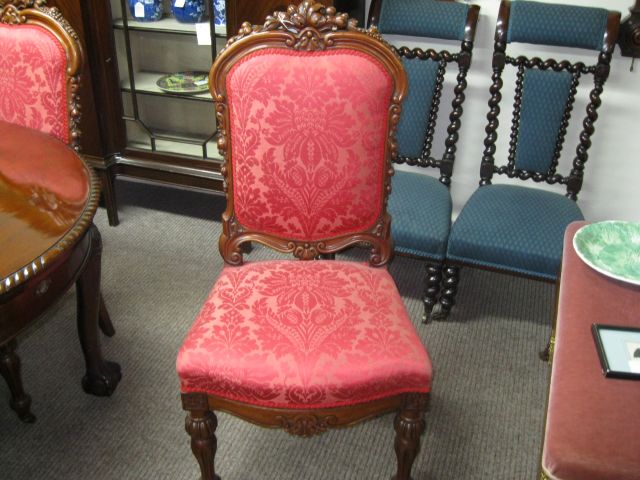 six late 19th century mahogany chairs