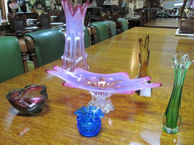 A selection of art glass