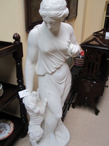 A 19th century plaster figure
