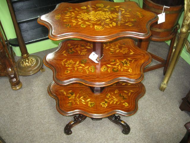 19th century mahogany 3 tier table