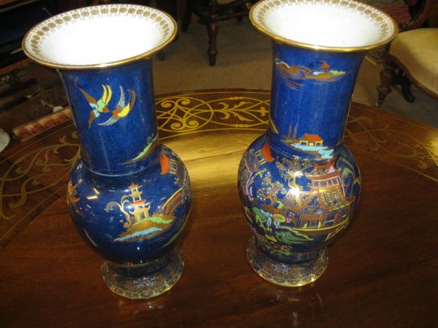 Pair of carltonware vases