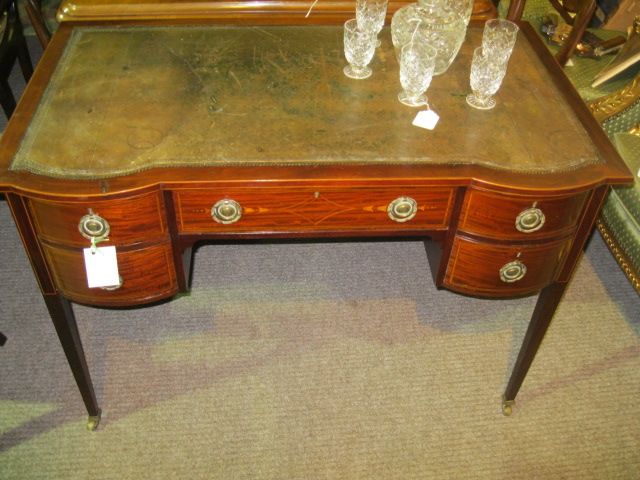 Mahogany Leather Top Desk