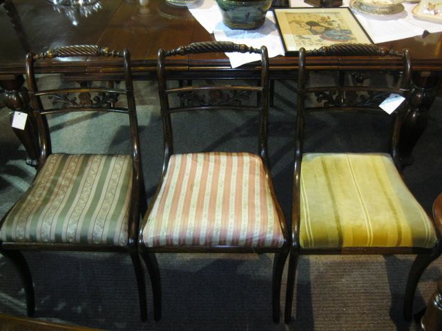 Set of six regency chairs 