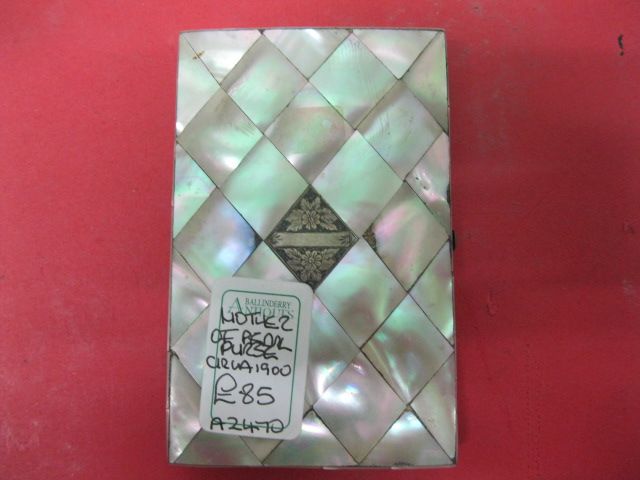 Mother of pearl card case / purse