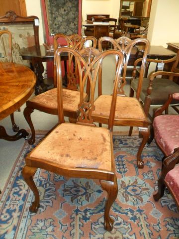 Set of Six Mahogany Chairs