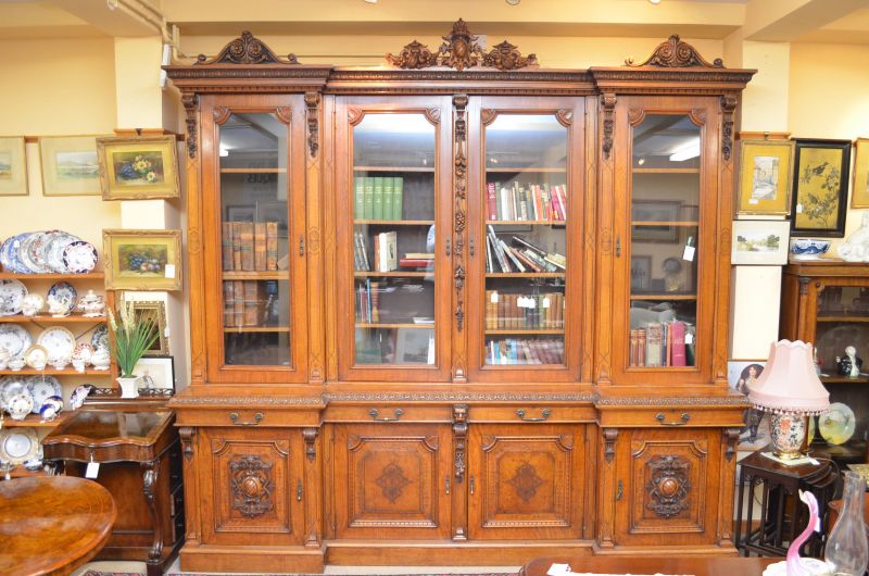 19th century oak bookcase