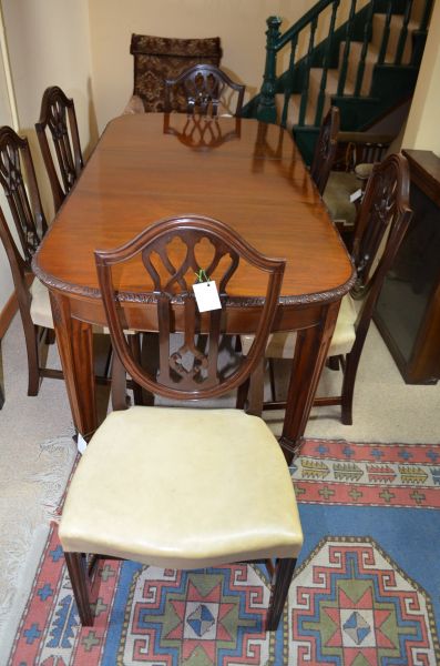 Set of six 19th century mahogany chairs