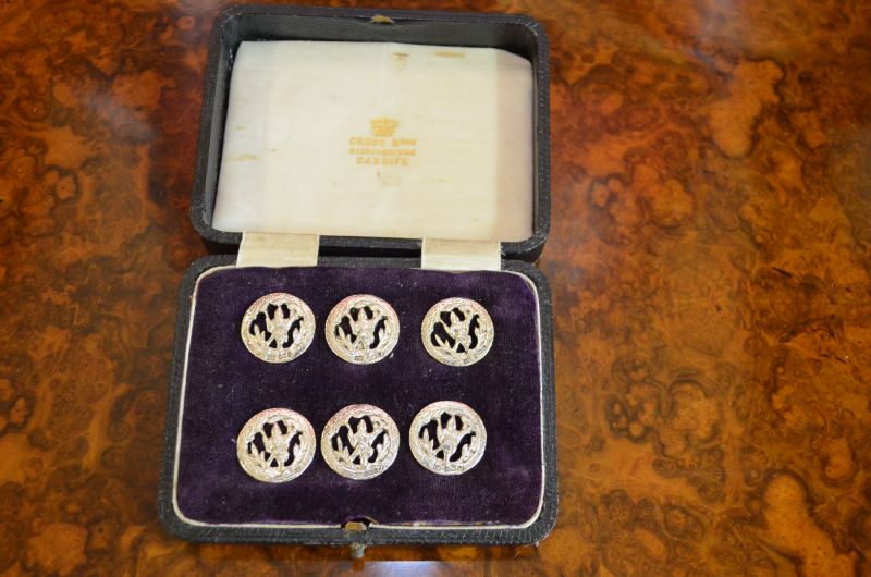 Cased silver buttons , birmingham.