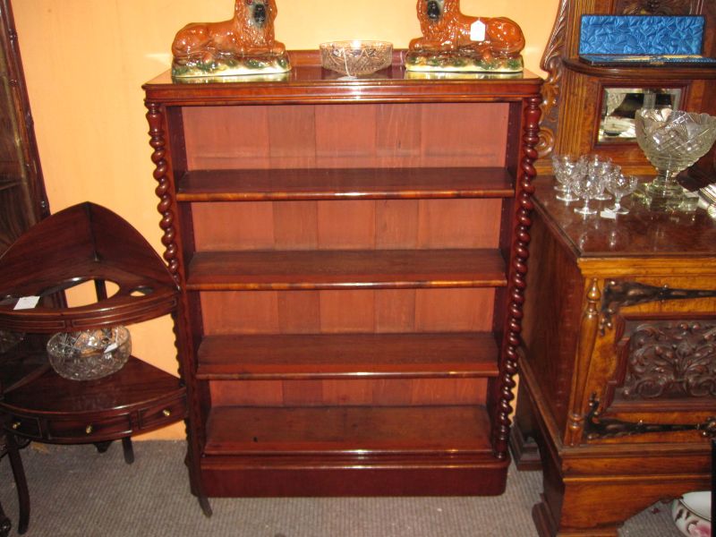 Victorian open floor bookcase