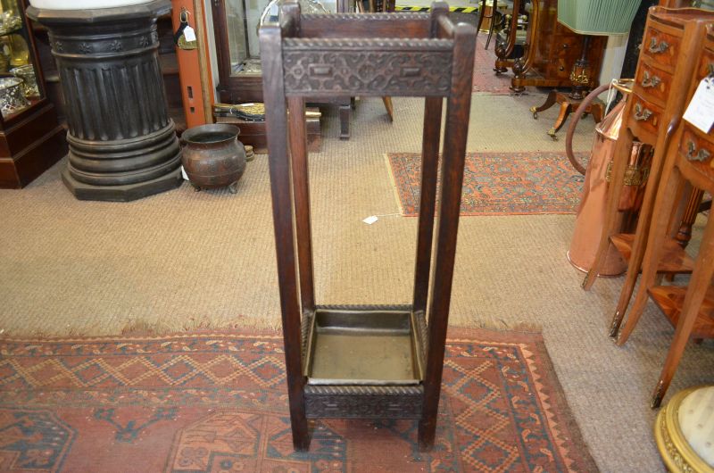 Oak stick stand