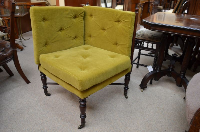 19th century mahogany corner chair