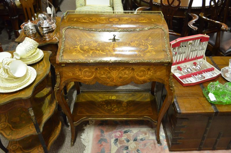 19th century rosewood inlaid desk