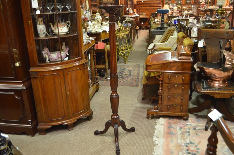 Mahogany torchere