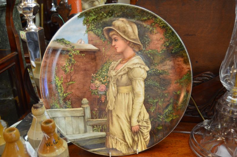 Hand painted plate,signed