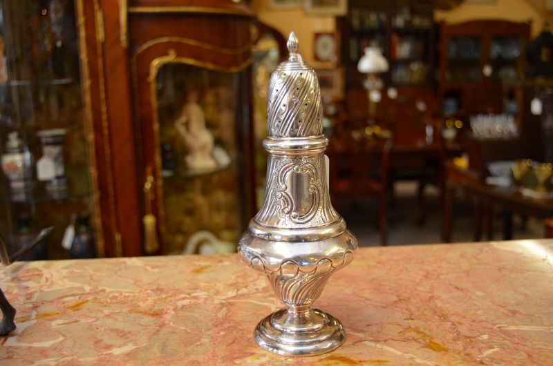 Silver sugar castor 