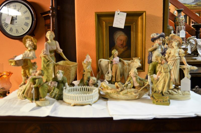 Selection of austrian porcelain figures
