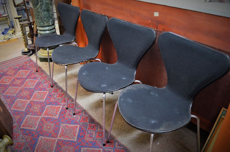 Set of four danish designer chairs