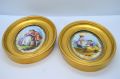 Pair of gilt framed painted porcelain panels Thumbnail 2