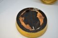Pair of gilt framed painted porcelain panels Thumbnail 3