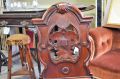Victorian mahogany hall chair Thumbnail 2