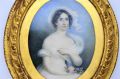 19th century hand painted miniature in gilt frame Thumbnail 3