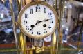 Victorian brass mantle clock Thumbnail 4