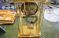 Victorian brass mantle clock Thumbnail 3