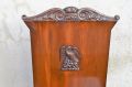 Pair Victorian mahogany hall chairs Thumbnail 3