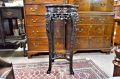 Chinese cherrywood plant stand with marble top Thumbnail 2