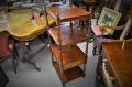 19th century mahogany wot-not Thumbnail 2