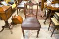 Set of four victorian mahogany dining chairs Thumbnail 2