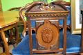 Pair of mahogany hall chairs Thumbnail 3