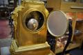 19th century gilt and painted porcelain french mantel clock Thumbnail 3