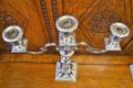 Pair silver candleabra Thumbnail 6