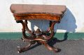 Victorian burr-walnut card table Thumbnail 2