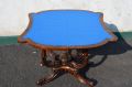 Victorian burr-walnut card table Thumbnail 3