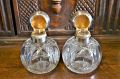 Pair of silver top scent bottles Thumbnail 2