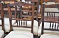 Set of four edwardian mahogany chairs Thumbnail 2