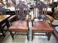 Set ten victorian carved dining chairs Thumbnail 2