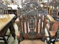 Set ten victorian carved dining chairs Thumbnail 4
