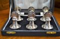 Set of six silver menu holders Thumbnail 2