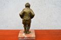 Gilt bronze figure on marble plinth Thumbnail 3
