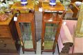 Pair of edwardian mahogany pedestals Thumbnail 3