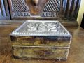 Italian silver & leather box Thumbnail 2