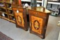 Pair mahogany corner cabinets with inlay Thumbnail 2