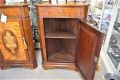 Pair mahogany corner cabinets with inlay Thumbnail 4
