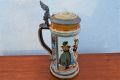 mettlach pottery jug / tankard (german) Thumbnail 3