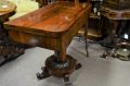 Victorian rosewood turn over leaf card table Thumbnail 2