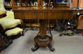 Victorian rosewood turn over leaf card table Thumbnail 3