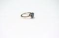 18ct gold aqua & diamond ring Thumbnail 3